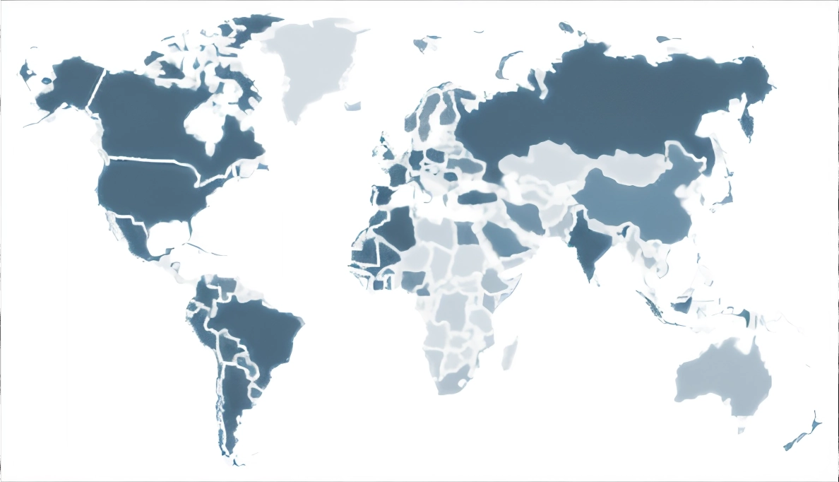 Mapa de países con usuarios de WorkIO